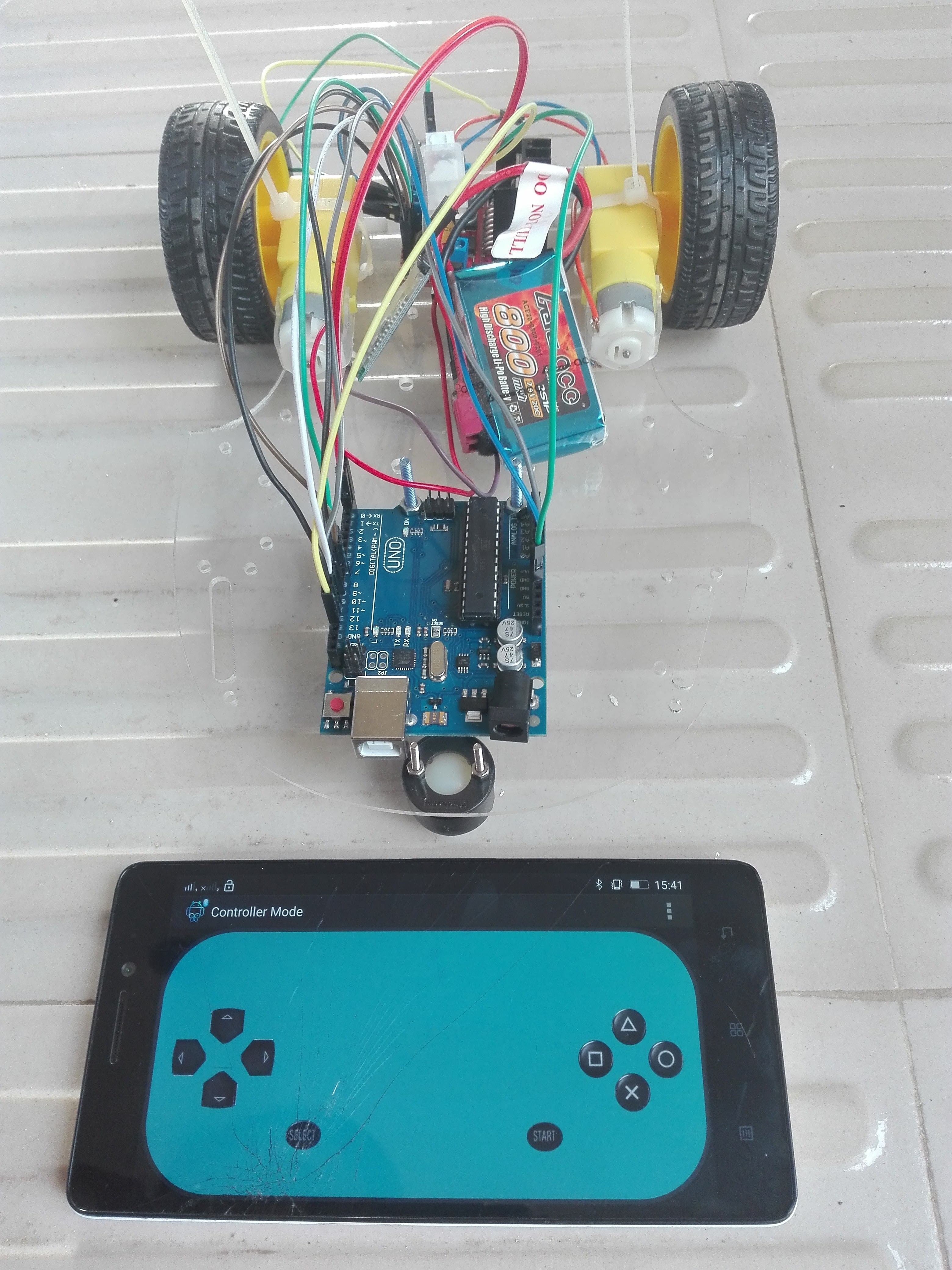 Line following robot prototype